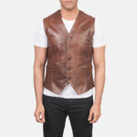 Auden Brown Leather Vest