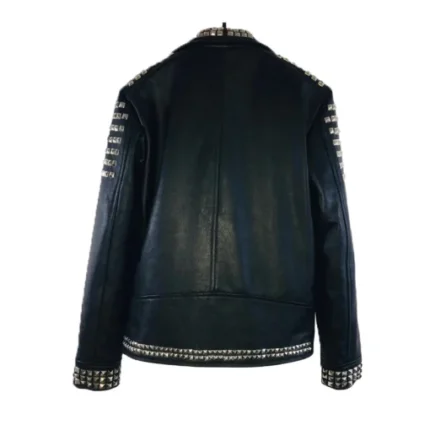 Douglas Black Studded Leather Jacket