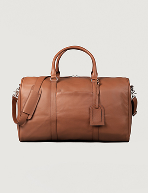The Darrio Brown Leather Duffle Bag