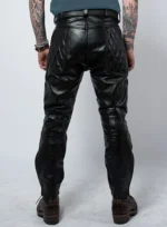 Vintage Sports Rider Leather Pants